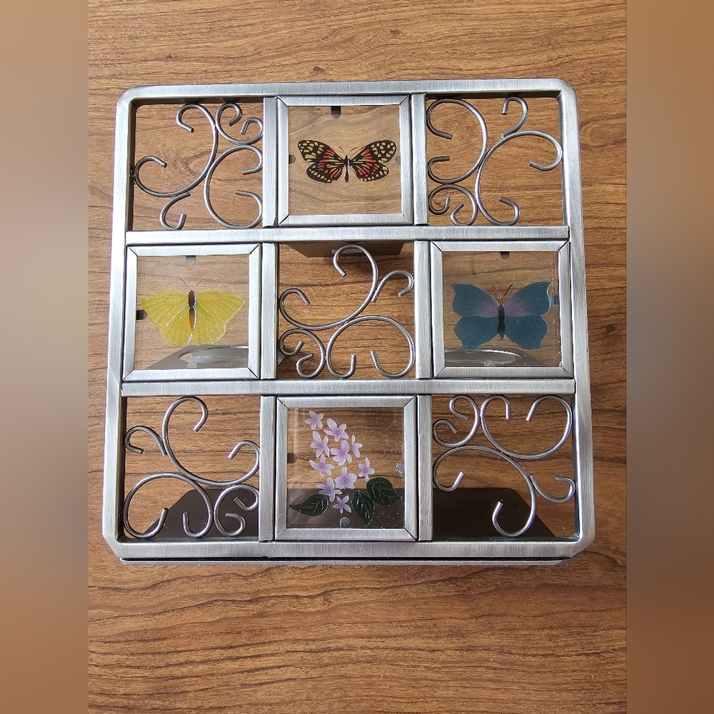 Vintage Partylite Butterfly Tealight Easel